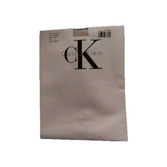 NOS Calvin Klein Control Top Pantyhose Transparency Style 988 Size 2, Light 2 - Picture 1 of 2